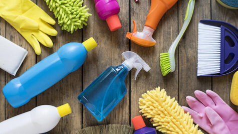 Harsh cleaning supplies