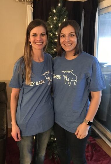 Sara with her sister, Kim